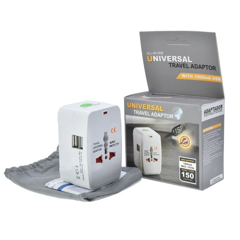 محول السفر العالمي الشامل الكل في واحد المزود ب USB
