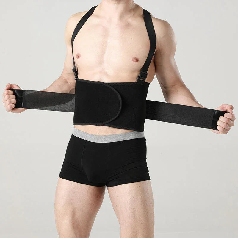 Fitness Lumbar Support Belt With Adjustable Straps
