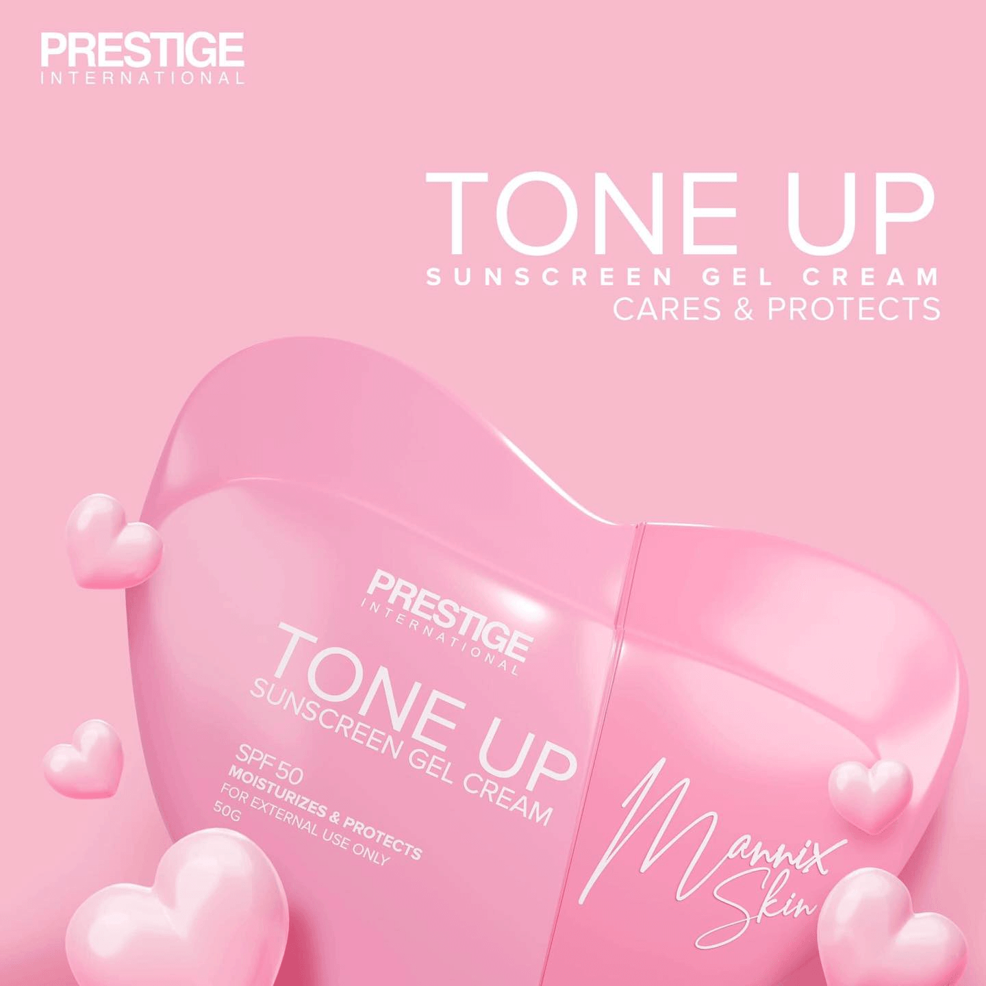 Prestige Tone Up Sunscreen Gel Cream Spf50 - 50g