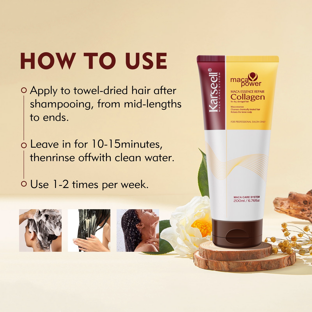 Karseell Collagen Conditioning Argan Oil Hair Mask - 200ml