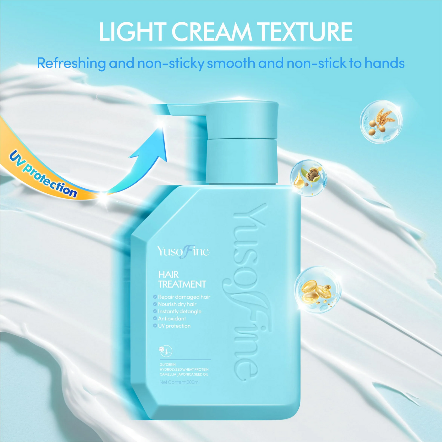 Yusofine Hair Treatment Serum With UV Protection - 200ml
