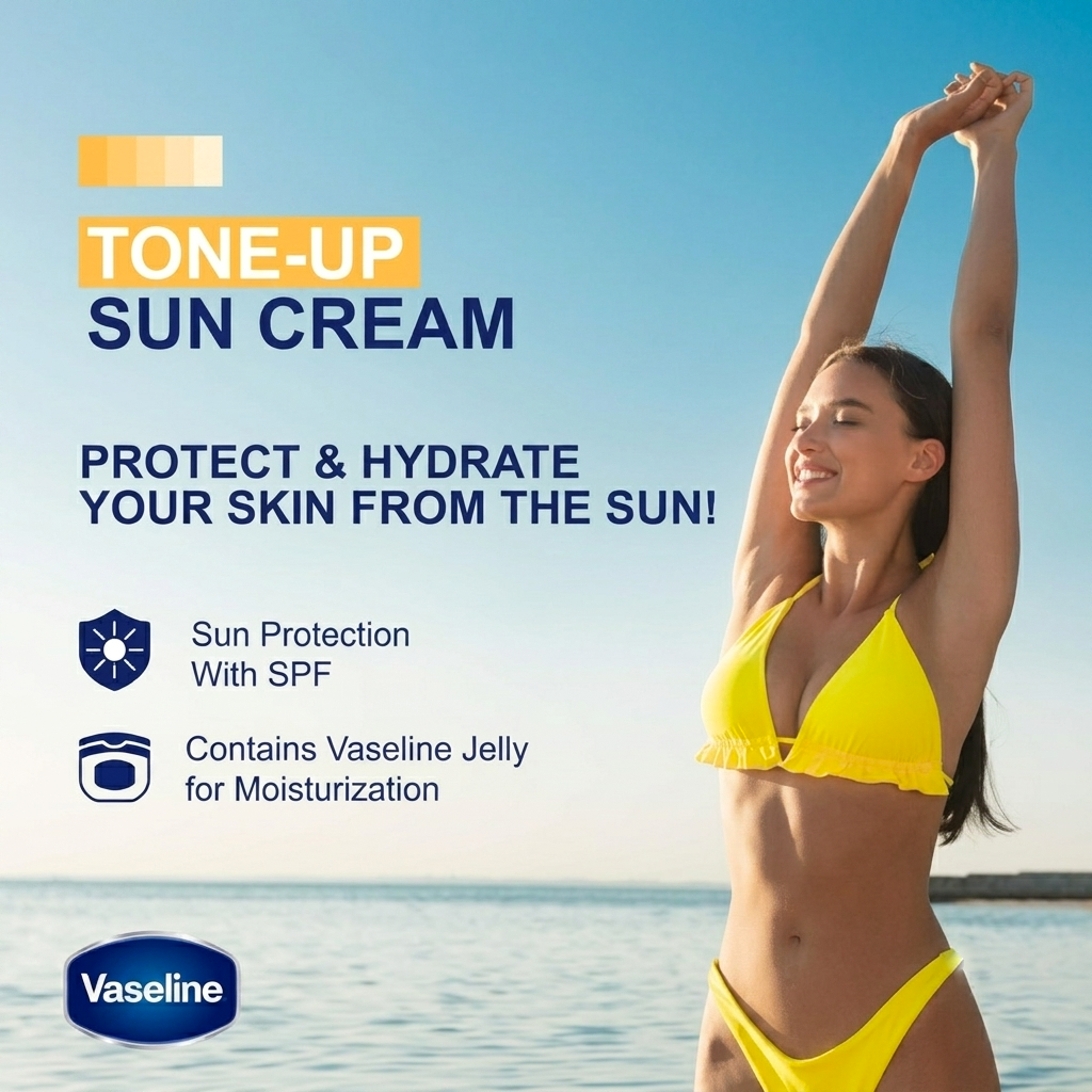 Vaseline Tone-Up Sun Cream SPF 50+ - 50ml