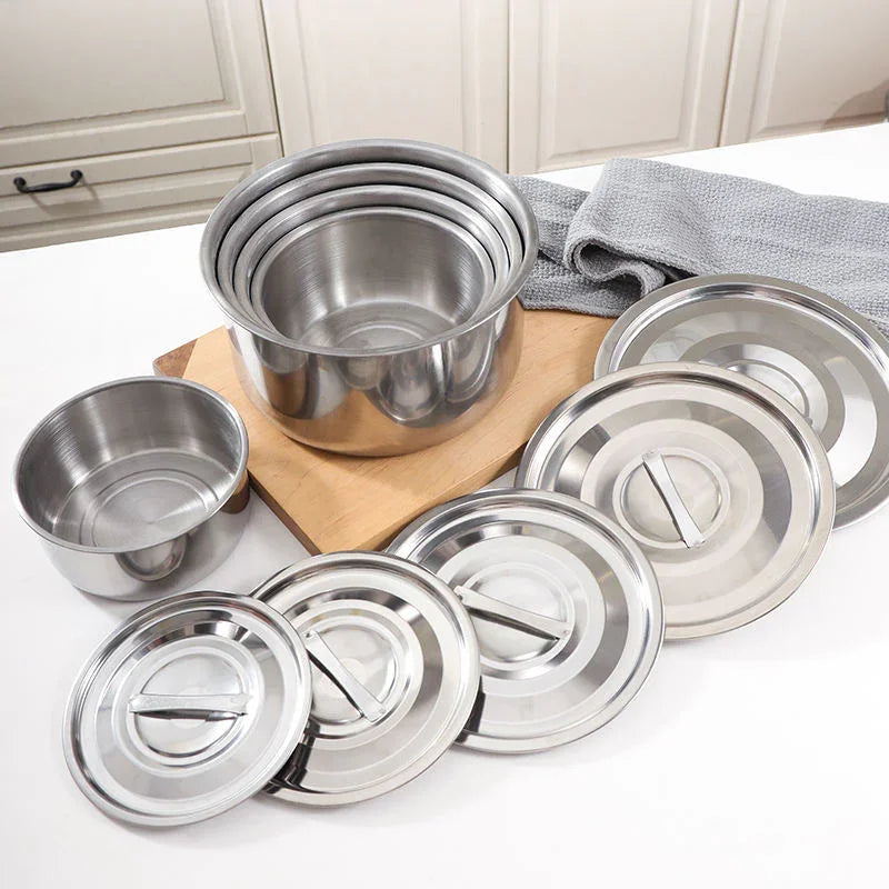 Stainless Steel Ware Stock Pot 5 Pcs Set