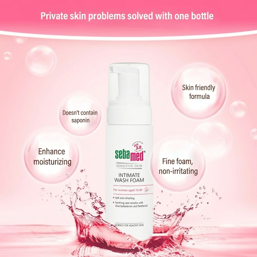 Sebamed Feminine Intimate Wash Foam - 150ml (Germany)