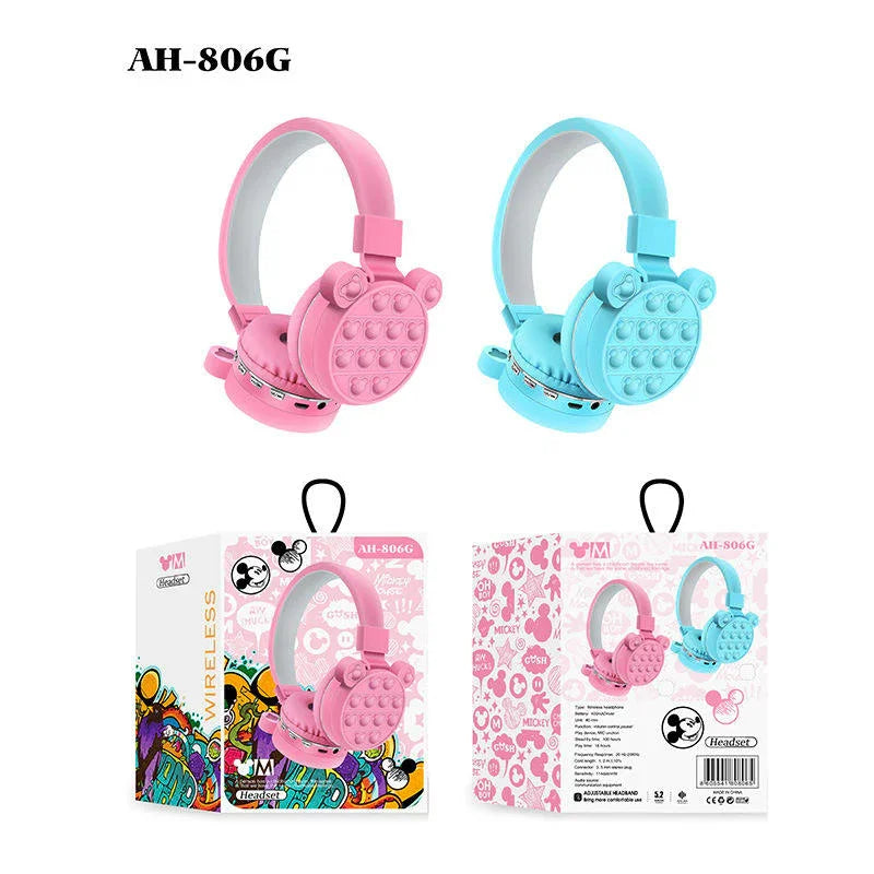 Cartoon Creative Super Bass Wireless Headset AH-806G