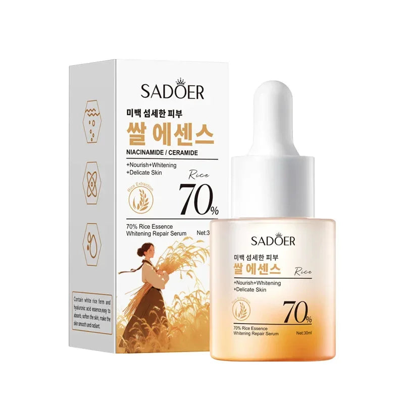 Sadoer 70% Rice Essence Brightening Repair Serum - 30ml