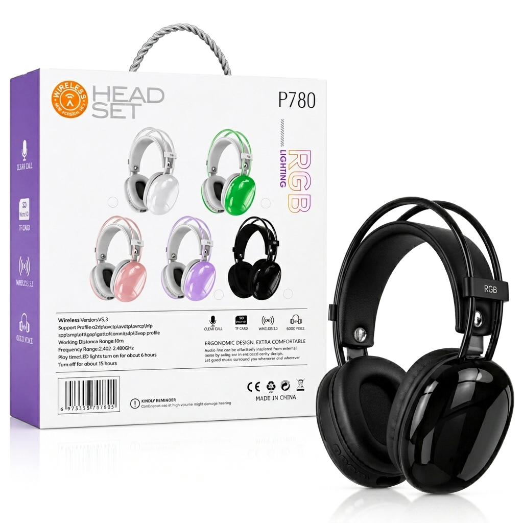 Cool RGB Lighting Extra Comfortable Headset - P780