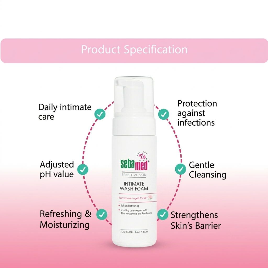 Sebamed Feminine Intimate Wash Foam - 150ml (Germany)