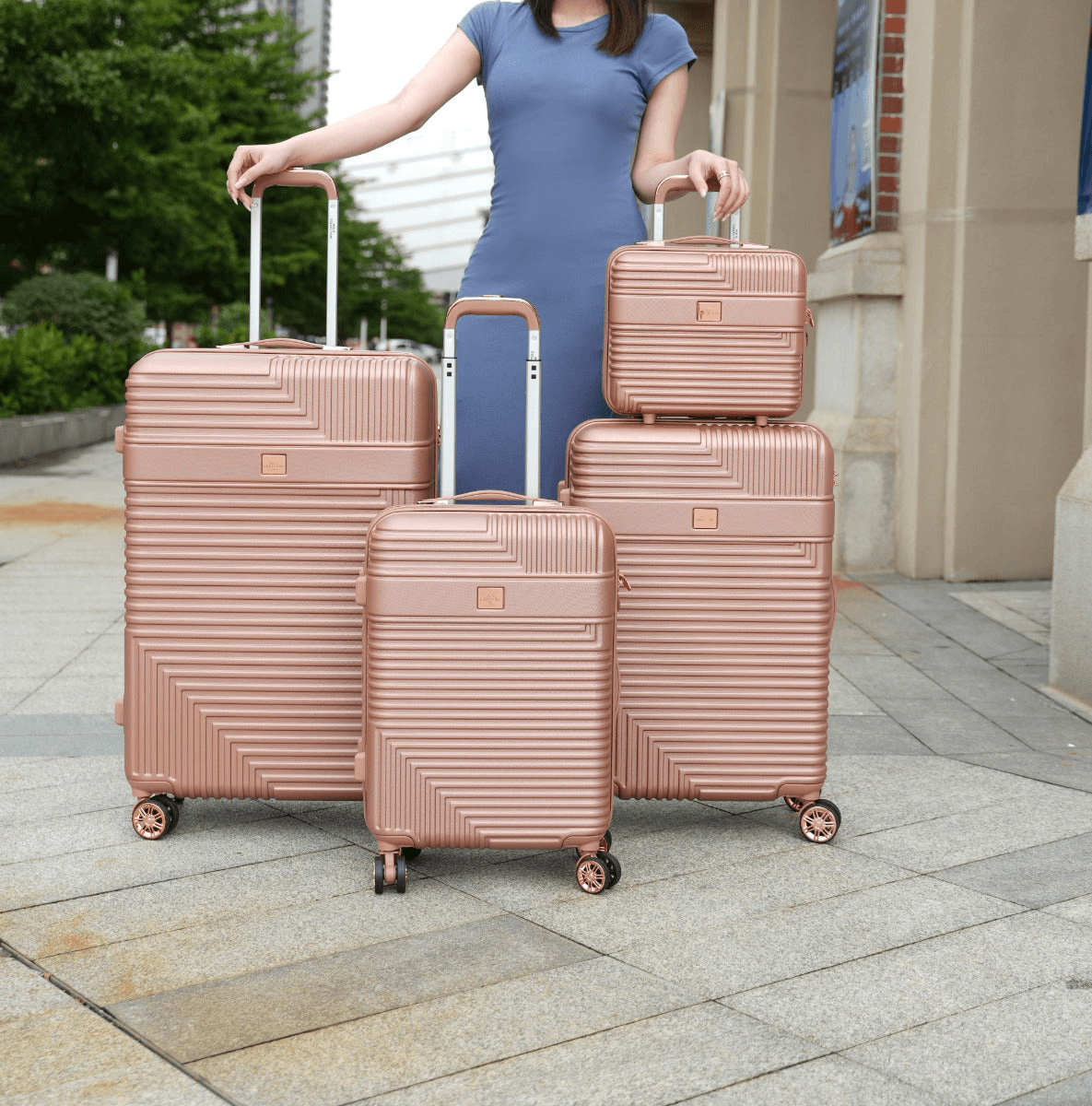 Luggage Bag 32 Inch Check-in Luggage Trolly - Rose Gold