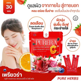Pure Herb Purera Gluta Collagen Strawberry & Vit C+ - 15g x 30 Sachets