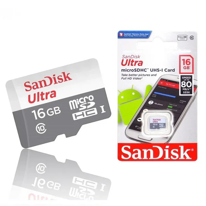 SanDisk Ultra MicroSDHC Memory Card - 16GB