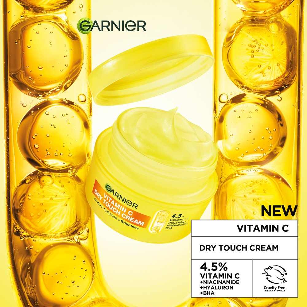 Garnier Vitamin C Dry Touch Cream - 30ml