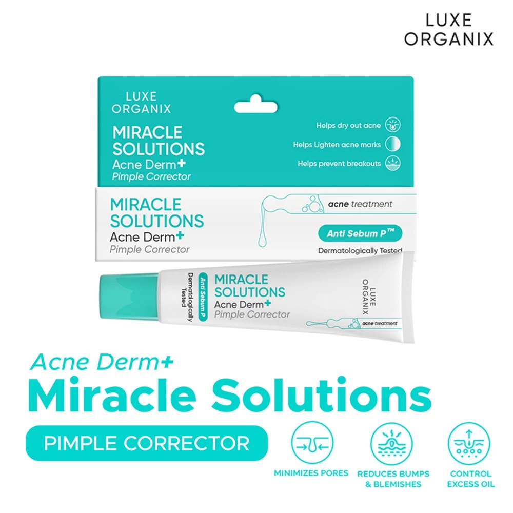 Luxe Organix Miracle Solutions Acne Derm+ Pimple Corrector - 20g