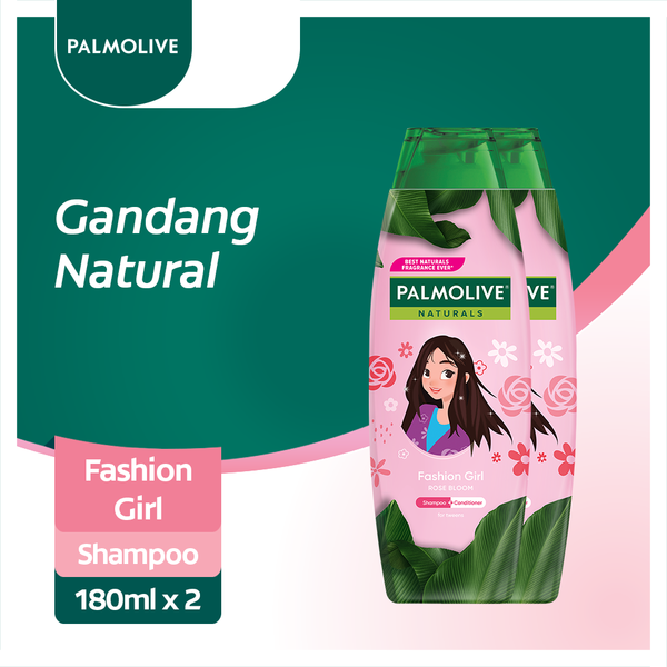 Palmolive Naturals Shampoo and Conditioner Fashion Girl - 180ml × 2 Pcs