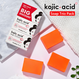 Guanjing Beauty Kojic Acid Soap For Face & Body - 100g (2+1) Offer