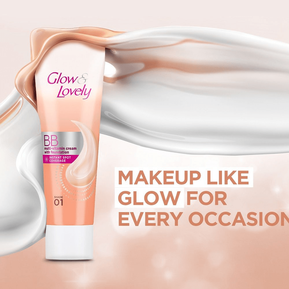 Glow & Lovely BB Multi-Vitamin Cream With Foundation - 40g