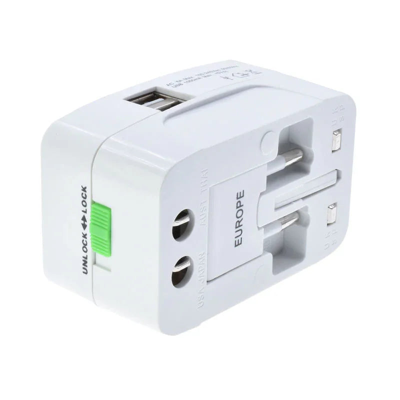 محول السفر العالمي الشامل الكل في واحد المزود ب USB