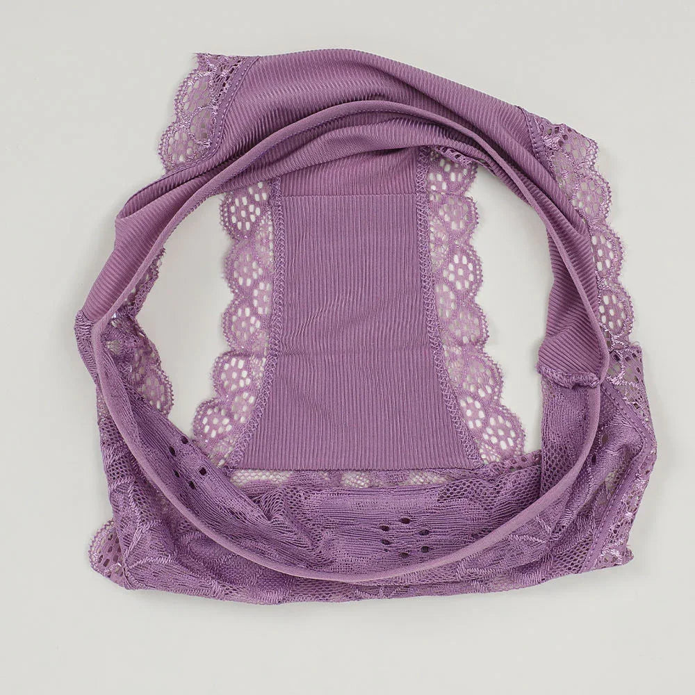 Uokin Organic Cotton Lace Briefs #A9030