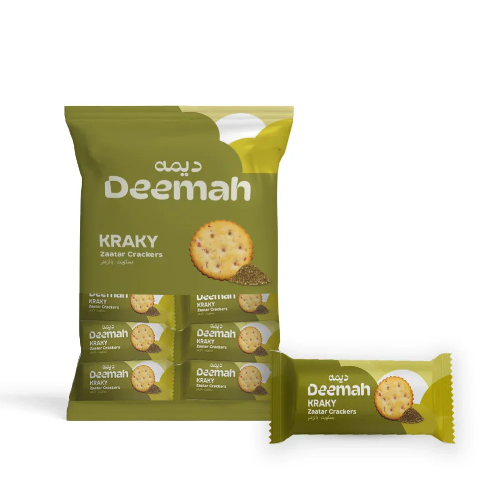 Deemah Kraky Zaatar Crackers - 12Pcs × 48g