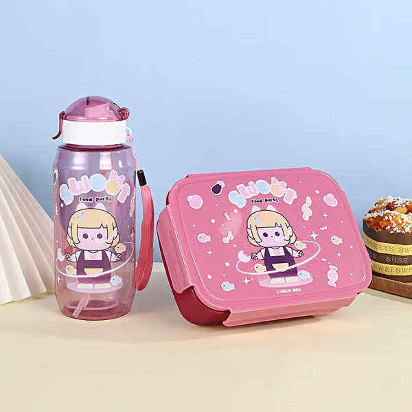 Student Lunch Box & Water Bottle Set