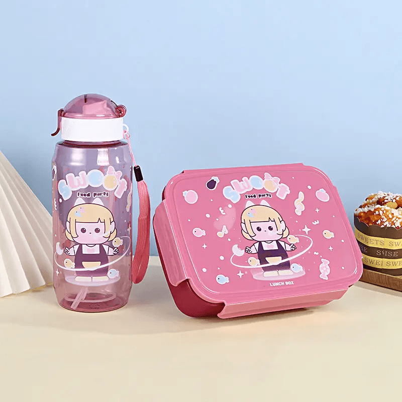 Student Lunch Box & Water Bottle Set