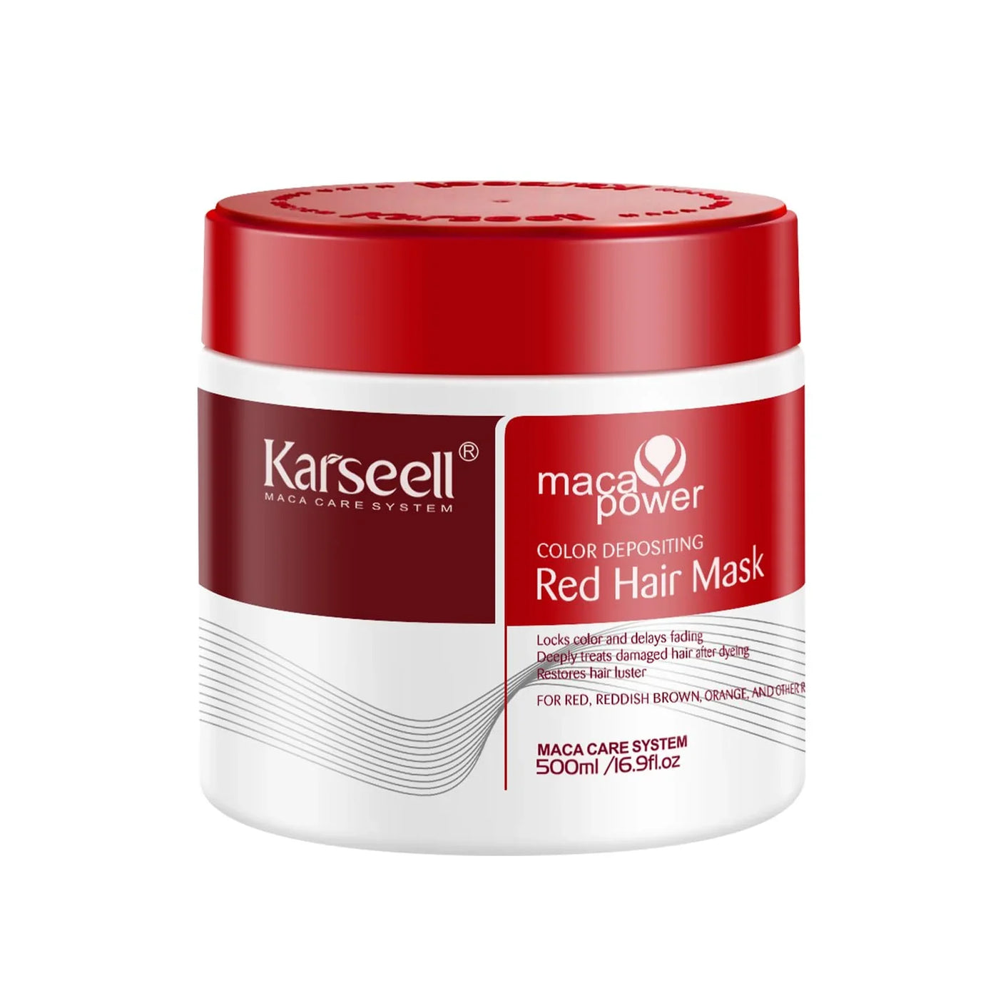 Karseell Color Depositing Red Hair Mask - 500ml