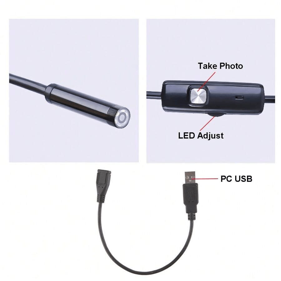 كاميرا فحص منظار داخلي ومنظار داخلي USB تعمل بنظام Android - 5M