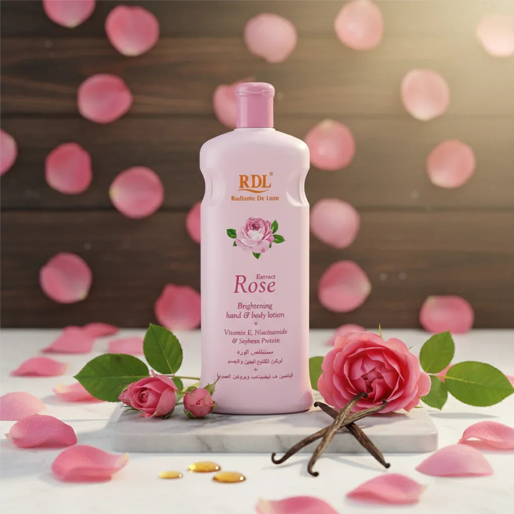 RDL Rose Extract Brightening Hand & Body Lotion - 600ml