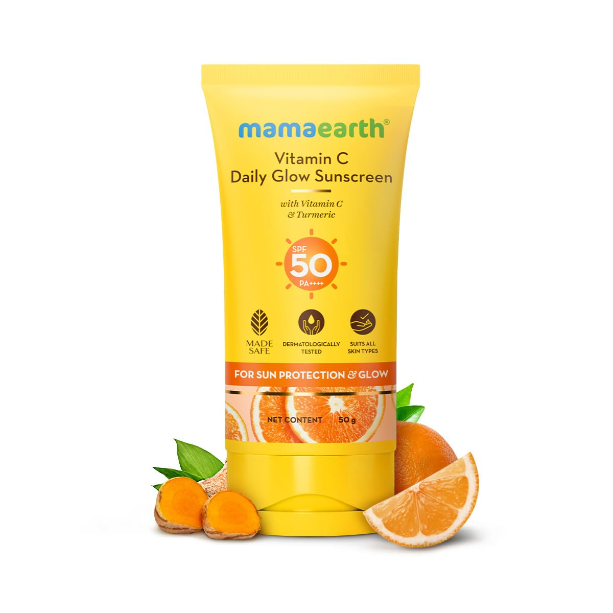 Mamaearth Vitamin C Daily Glow Sunscreen SPF 50 - 50g