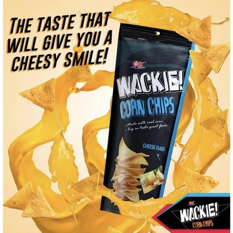 OK Wackie Corn Chips Cheese Flavor - 98g