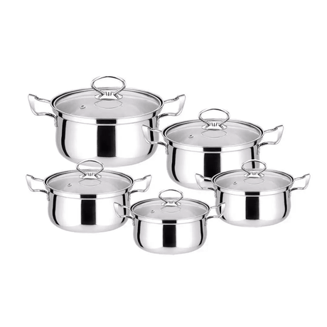 Advanced Technology High Quality Stainless Steel Ware - 10 Pcs