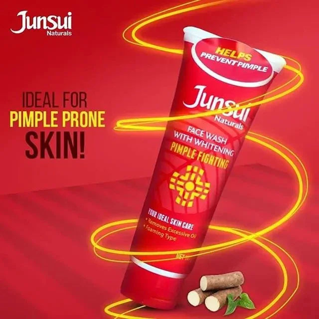 Junsui Naturals Face Wash With Brightening Pimple Fighting - 100g