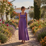 Women's Spring & Split Tie Sleeveless Maxi Dress