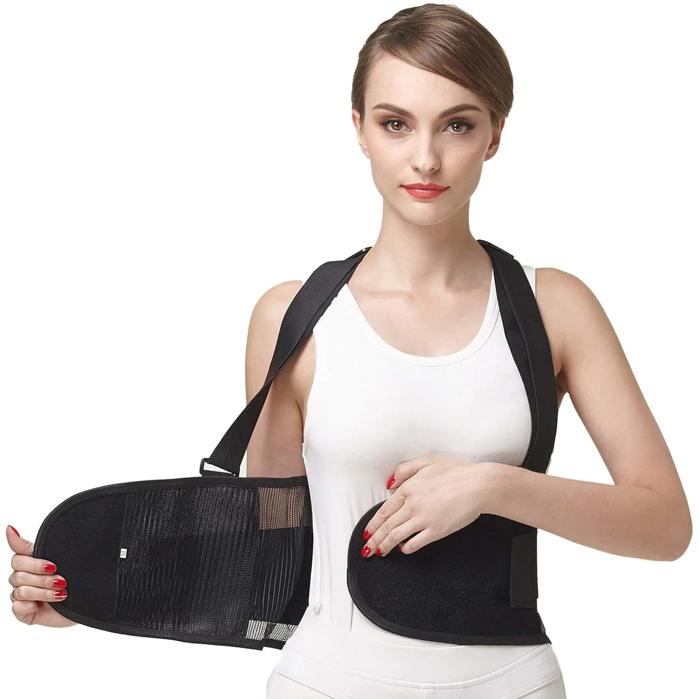 Fitness Lumbar Support Belt With Adjustable Straps