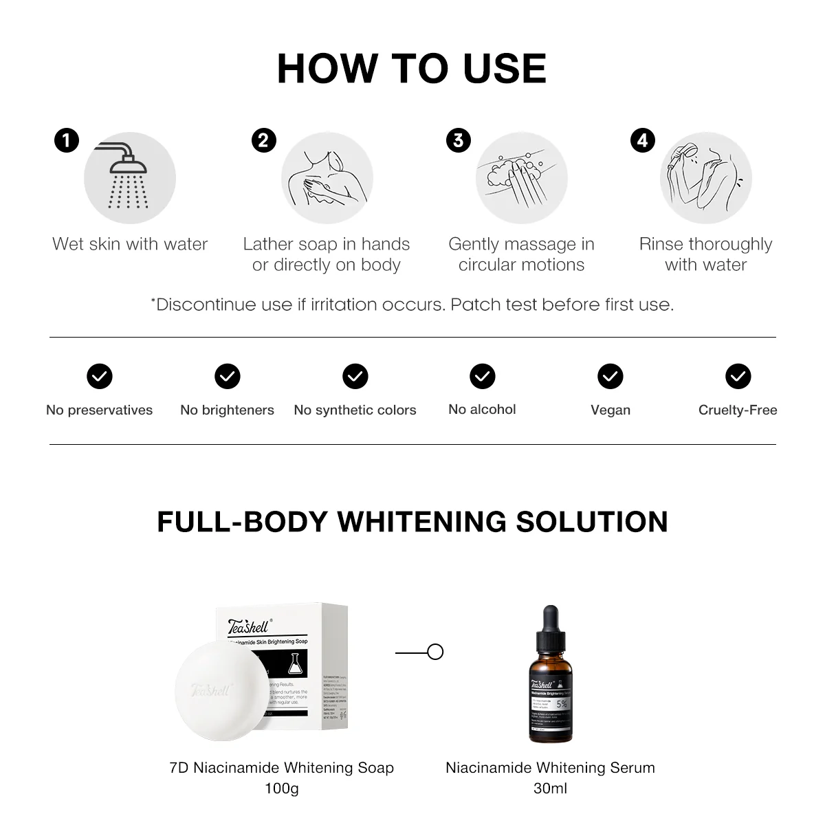 Teashell Niacinamide Skin Brightening Soap - 100g
