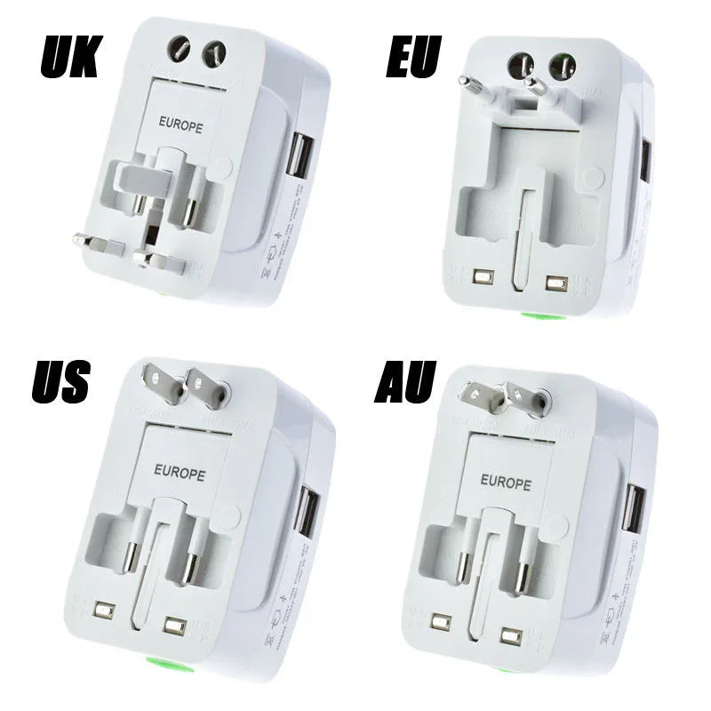 محول السفر العالمي الشامل الكل في واحد المزود ب USB