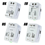 محول السفر العالمي الشامل الكل في واحد المزود ب USB