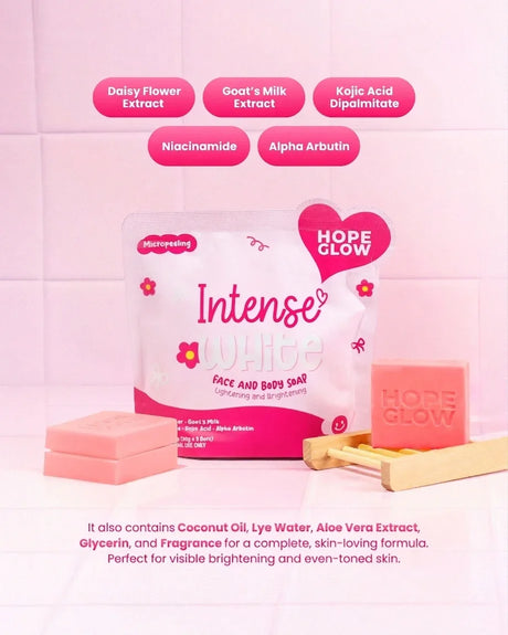 Luna Aura Hope Glow Intense White Soap - 50g x 3 Bars