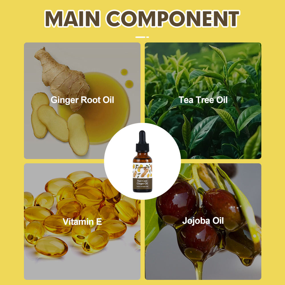 Guanjing Nail Care Ginger Oil Improve Damaged Nails - 30ml
