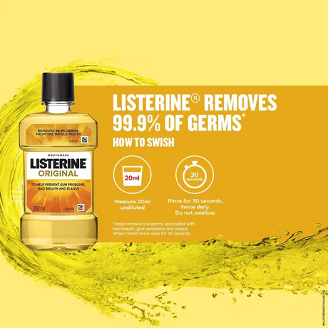 Listerine Original Antiseptic Mouthwash - 500ml