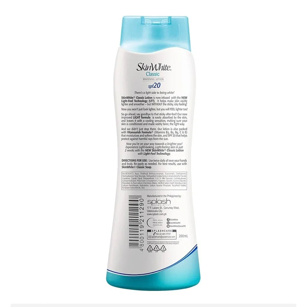Skin White Classic Brightening Lotion SPF20 - 200ml