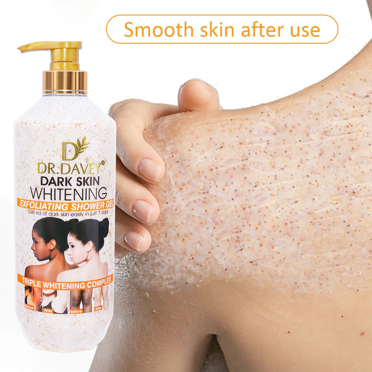 Dr. Davey Dark Skin Brightening Exfoliating Shower Gel - 1000ml