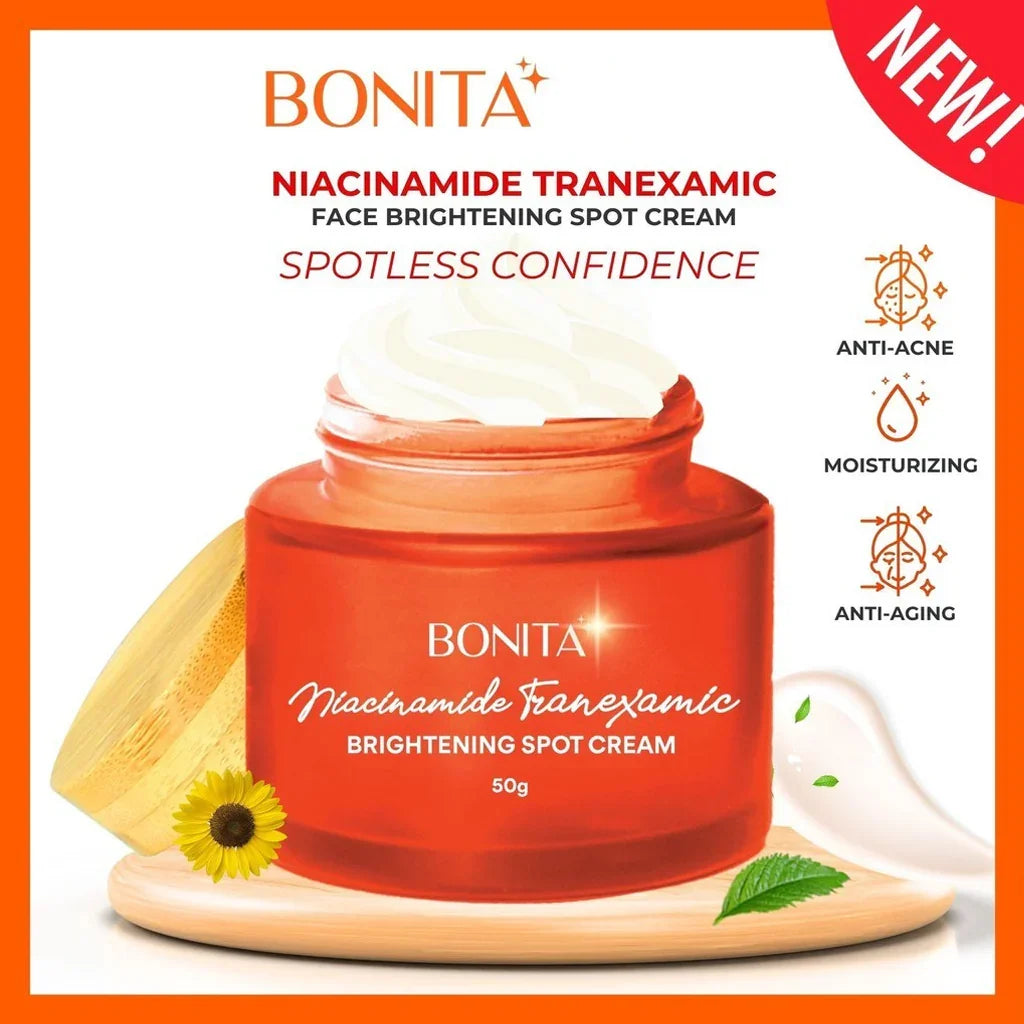 Bonita Niacinamide Tranexamic Brightening Spot Cream - 50g