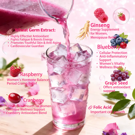 Weekit7 Hormone Balanced Mixed Berries Flavor Drink - 3g x 7 Sachets