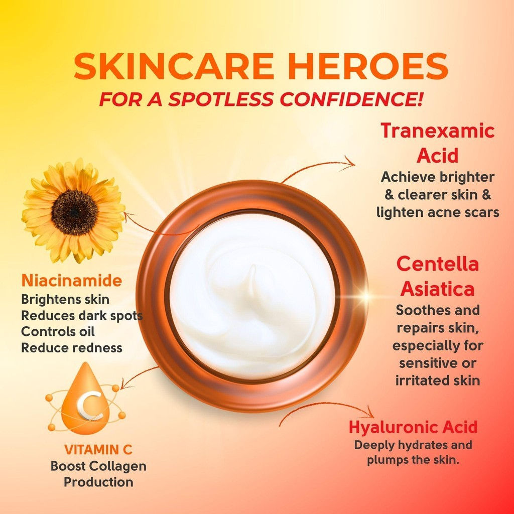 Bonita Niacinamide Tranexamic Brightening Spot Cream - 50g