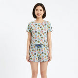 Trendy Cotton T-Shirt & Shorts 2pcs Set #7351