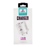 شاحن HMT بمخرج 3.4 أمبير 3.4 أمبير USB مزدوج H-110