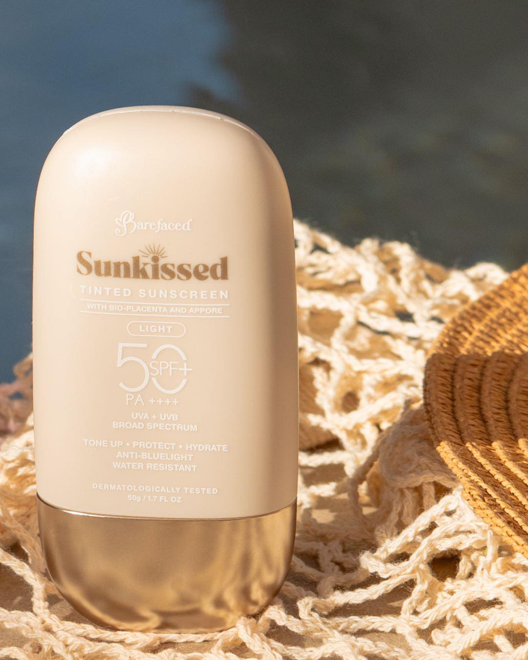 واقي شمس ملون Barefaced Sunkissed بعامل حماية SPF50+ PA+++، سعة 50 جم (درجة فاتحة)