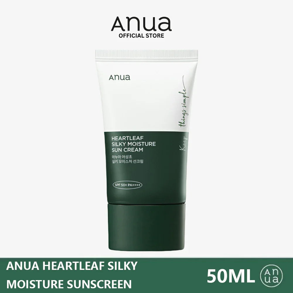 Anua Heartleaf Silky Moisture Sun Cream SPF 50+ PA++++ - 50ml