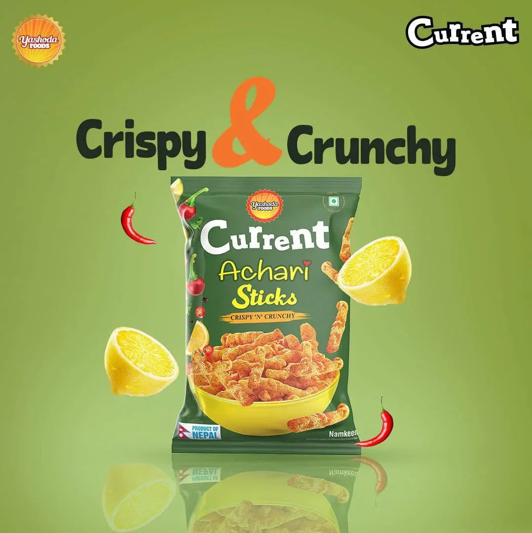 Current Achari Sticks Crispy & Crunchy - 80g